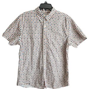 Ben Sherman Mens 100% Cotton Button Down Sz Large